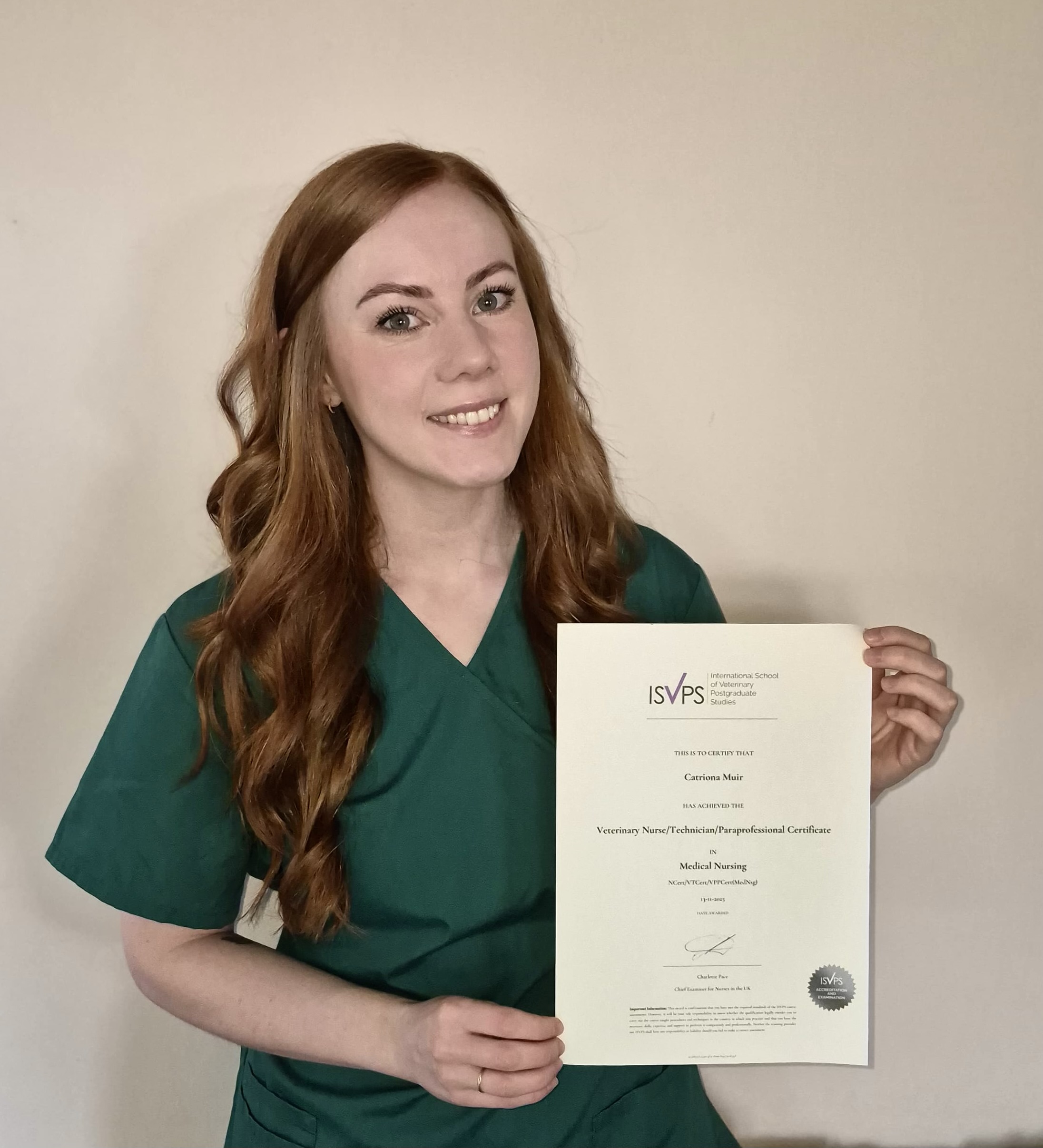 Catriona Muir - Veterinary Nurse